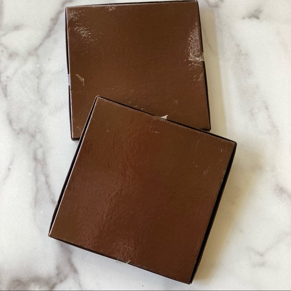 (2) Boxed Set of Four Vintage Cloth Deer Coasters - Picture 4 of 4